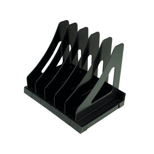 Q-Connect+Executive+Book+Rack+Black+KF21692