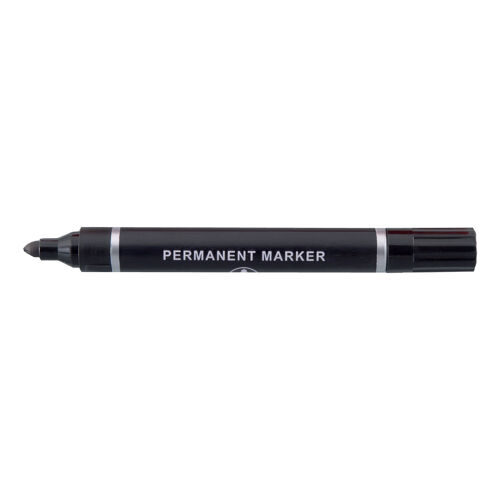 5+Star+Permanent+Marker+Bullet+Tip+2mm+Line+Black+%28Pack+of+10%29+638469