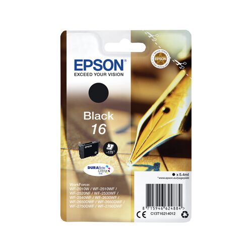 Epson+16+Pen+and+Crossword+DURABrite+Ultra+Ink+Cartridge+Black+C13T16214012