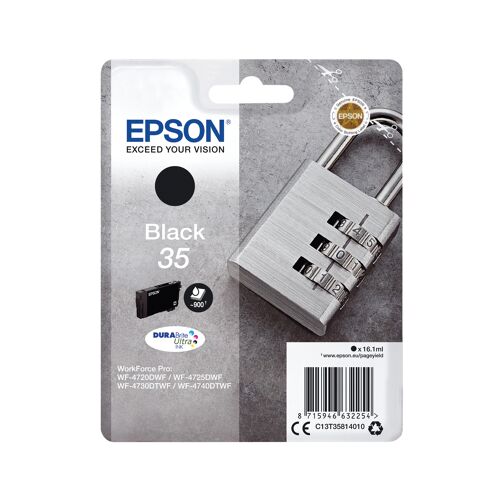 Epson+35+Padlock+DURABrite+Ultra+Ink+Cartridge+Black+C13T35814010