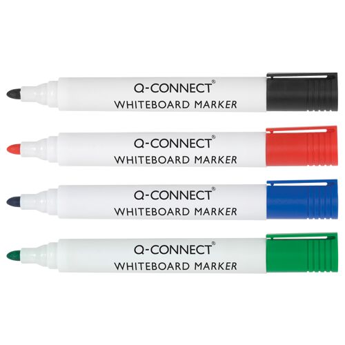Q-Connect+Drywipe+Marker+Pen+Assorted+%28Pack+of+10%29+KF00880