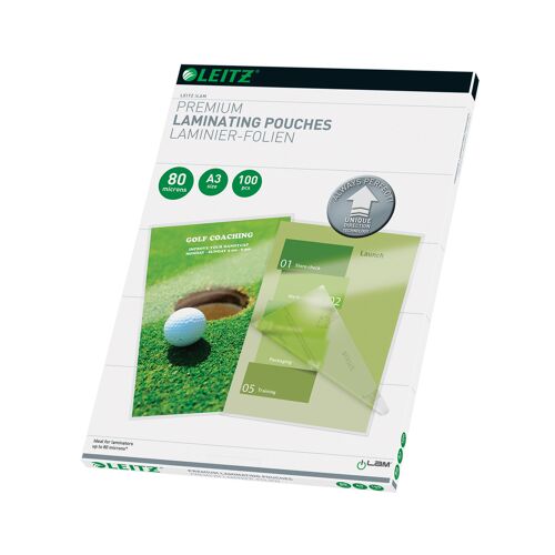 Leitz+iLAM+Premium+Laminating+Pouch+A3+160+Micron+%28Pack+of+100%29+74850000