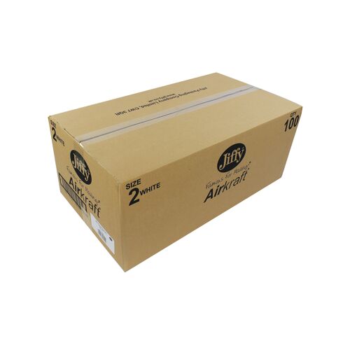 Jiffy+AirKraft+Size+2+Bubble+Lined+Mailer+White+%28Pack+of+100%29+MAKC88005