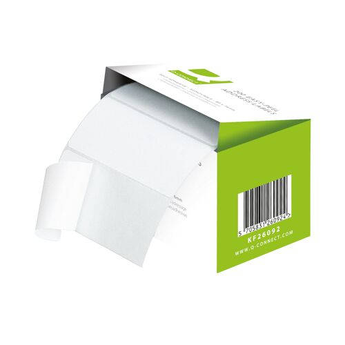 Q-Connect+Address+Label+Roll+Repositionable+Self+Adhesive+89mmx36mm+White+%28Pack+of+200%29+KF26092