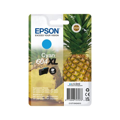 Epson+604XL+Pineapple+Ink+Cartridge+High+Yield+Cyan+C13T10H24010
