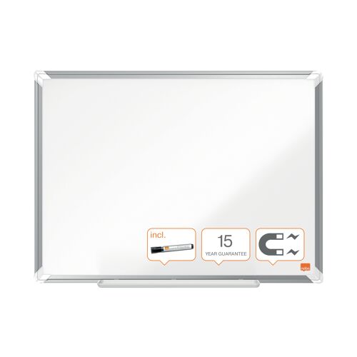 Nobo+Premium+Plus+Steel+Magnetic+Whiteboard+900+x+600mm1915155