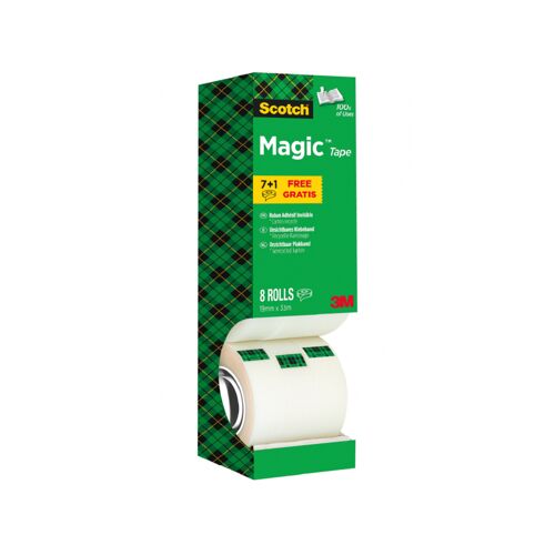 Scotch+Magic+Tape+810+Tower+Pack+19mm+x+33m+%288+Pack%29+8-1933R8