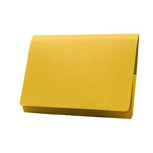 Exacompta+Guildhall+Full+Flap+Pocket+Wallet+Foolscap+Yellow+%28Pack+of+50%29+PW2-YLW