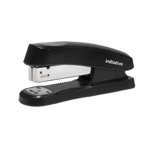 Initiative+Plastic+Half+Strip+Stapler+20+Sheet+Capacity+Black