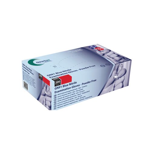 Handsafe+Nitrile+Gloves+Powder-Free+Medium+Blue+%28Pack+of+200%29+GGN91+-+M