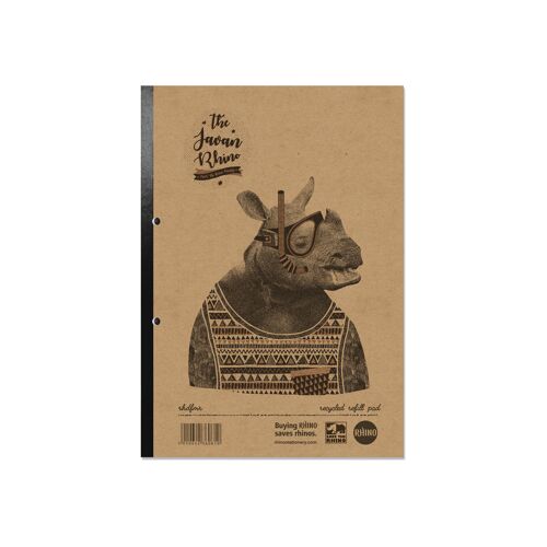 Rhino+Recycled+Refill+Pad+320+Pages+8mm+Ruled+with+Margin+A4+%28Pack+of+3%29+RHDFMR
