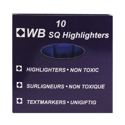 Hi-Glo+Highlighter+Blue+%28Pack+of+10%29+844003