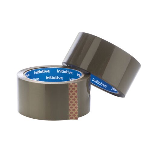 Initiative+Polypropylene+Packaging+Tape+48mmx66m+Buff+Low+Noise+%28Pack+of+6%29+91146