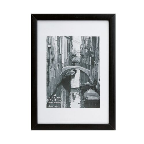 Hampton+Frames+Black+Wood+Certificate+Frame+Glass+KENTA4GL
