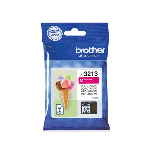 Brother+LC3213M+Inkjet+Cartridge+High+Yield+Magenta+LC3213M