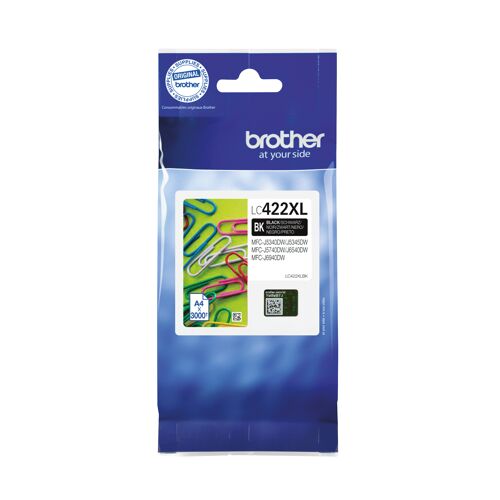 Brother+LC422XLBK+Inkjet+Cartridge+High+Yield+Black+LC422XLBK