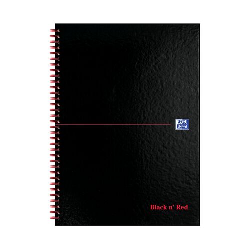 Black+n%26apos%3B+Red+Wirebound+Ruled+Perforated+Hardback+Notebook+A4+%28Pack+of+5%29+100102248