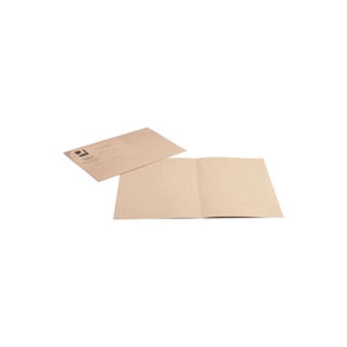 Q-Connect+Square+Cut+Folder+Lightweight+180gsm+Foolscap+Buff+%28Pack+of+100%29+KF26032