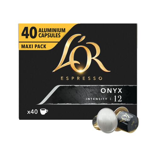 L+Or+Onyx+Espresso+Coffee+Capsules+%28Pack+of+40%29+4060137